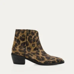 Claris Virot Cuir Leopard|Bottines Vivienne<Bottines Vivienne