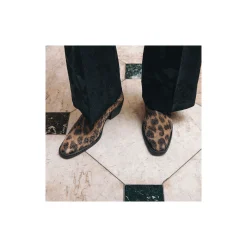 Claris Virot Cuir Leopard|Bottines Vivienne<Bottines Vivienne