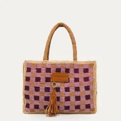 Claris Virot Marron|Raphia<Cabas Archi