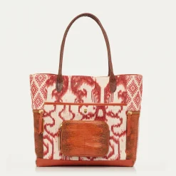 Claris Virot Rouge|Marron<Cabas Hugo