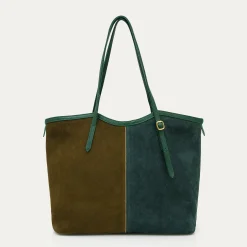 Claris Virot Vert|Cabas India 30 X 45 X 14<Cabas India