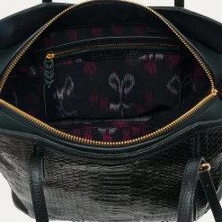 Claris Virot Noir|Cabas India 30 X 45 X 14<Cabas India