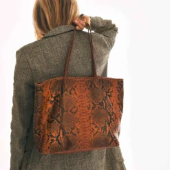 Claris Virot Marron|Cabas Marny 30 X 45 X 14<Cabas Marny