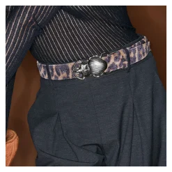 Claris Virot Cuir Leopard|Ceintures Scarabée<Ceintures Scarabée