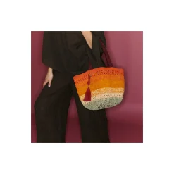 Claris Virot Multicouleur|Orange<Mini Cabas Stella S