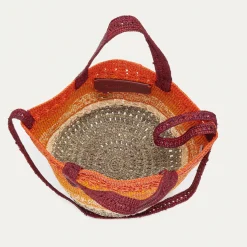 Claris Virot Multicouleur|Orange<Mini Cabas Stella S