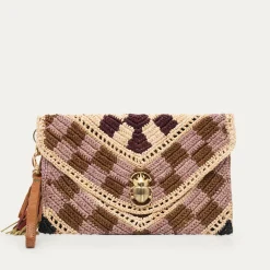 Claris Virot Multicouleur|Raphia<Pochette Alicia