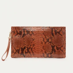 Claris Virot Marron|Pochettes & Pochette Lou 18 X 31<Pochette Lou
