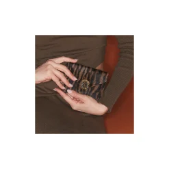 Claris Virot Cuir Leopard|Portefeuille Alex 10 X 14<Portefeuille Alex