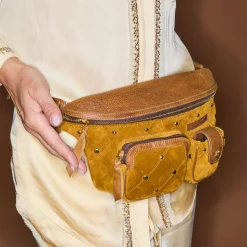 Claris Virot Jaune|Marron<Sac Banane Romeo