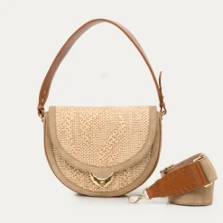 Claris Virot Marron|Raphia<Sac Big Victoria