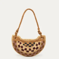 Claris Virot Raphia|Violet<Sac Chris