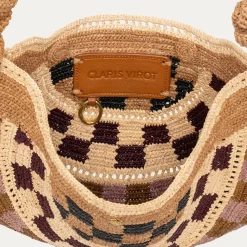 Claris Virot Raphia|Violet<Sac Chris