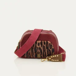 Claris Virot Marron|Cuir Leopard<Sac Clara