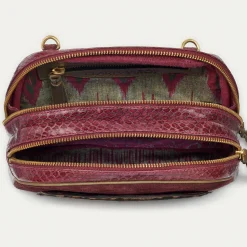 Claris Virot Marron|Cuir Leopard<Sac Clara