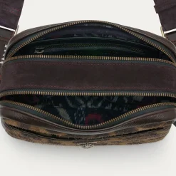 Claris Virot Marron|Cuir Leopard<Sac Lily