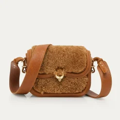 Claris Virot Marron|Peau Lainée<Sac Mini Manon