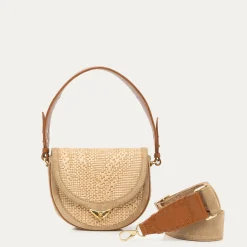 Claris Virot Marron|Raphia<Sac Victoria