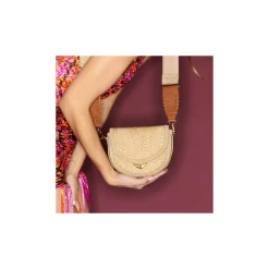 Claris Virot Marron|Raphia<Sac Victoria