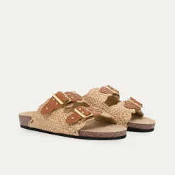 Claris Virot Raphia|Sandales Odette<Sandales Odette